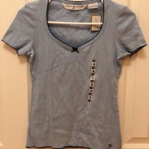 Tommy Hilfiger Brand New w/ Tags Baby Blue Comfy Wear Female Size Small NYE Girl